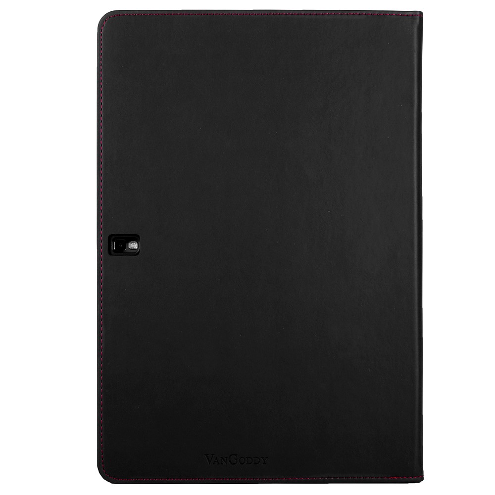 Mary Portfolio Case for Samsung® Galaxy Tab 4 10.1 with Sleep Mode (Black/Red) 
