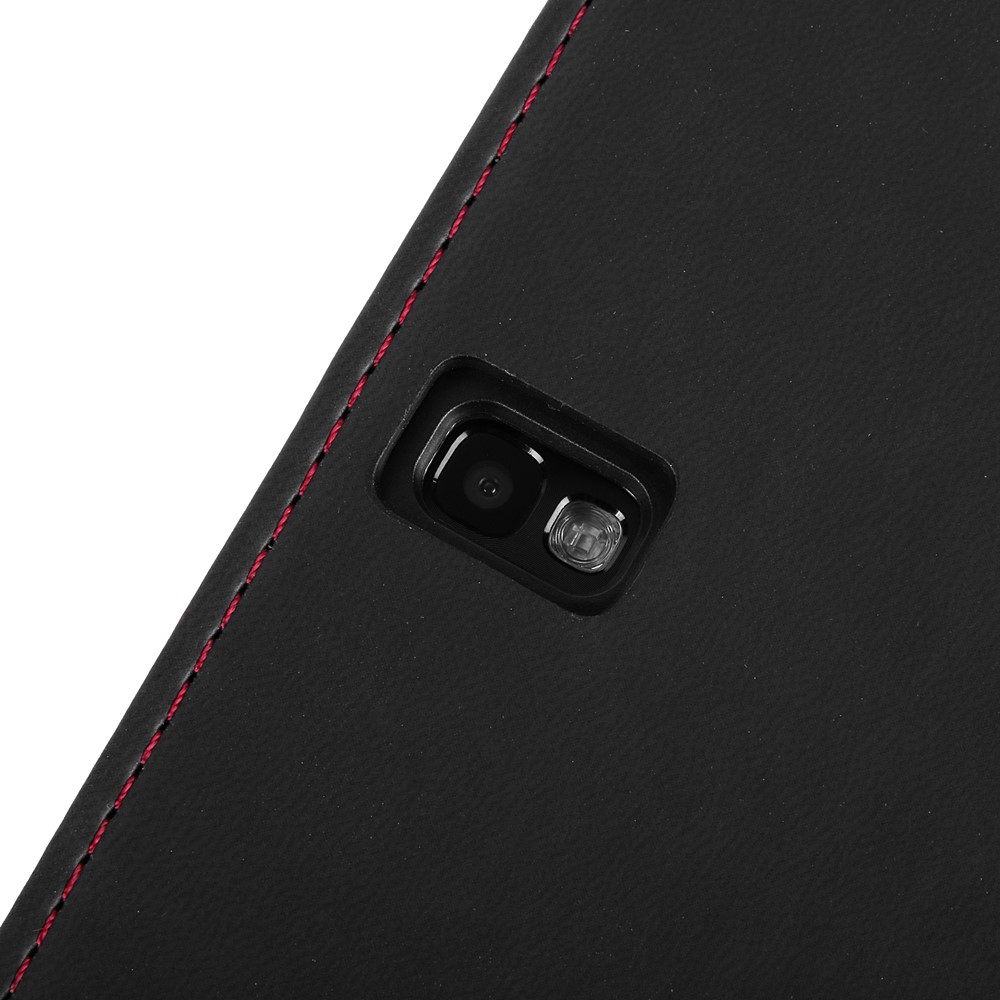 Mary Portfolio Case for Samsung® Galaxy Tab 4 10.1 with Sleep Mode (Black/Red) 
