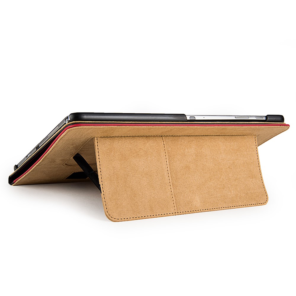 Mary Portfolio Case for Samsung® Galaxy Tab 4 10.1 with Sleep Mode (Black/Red) 