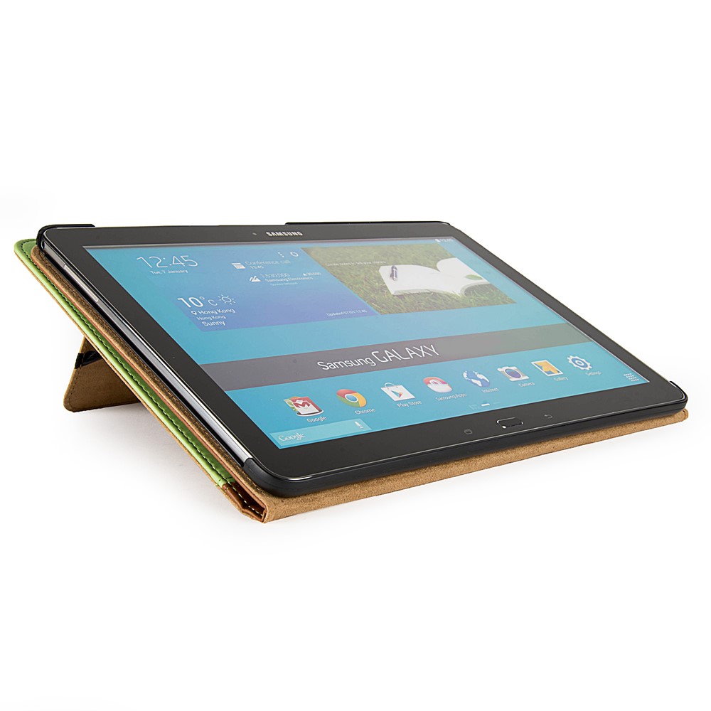 Mary Portfolio Case for Samsung® Galaxy Tab 4 10.1 w/Sleep Mode (Green/Brown) 