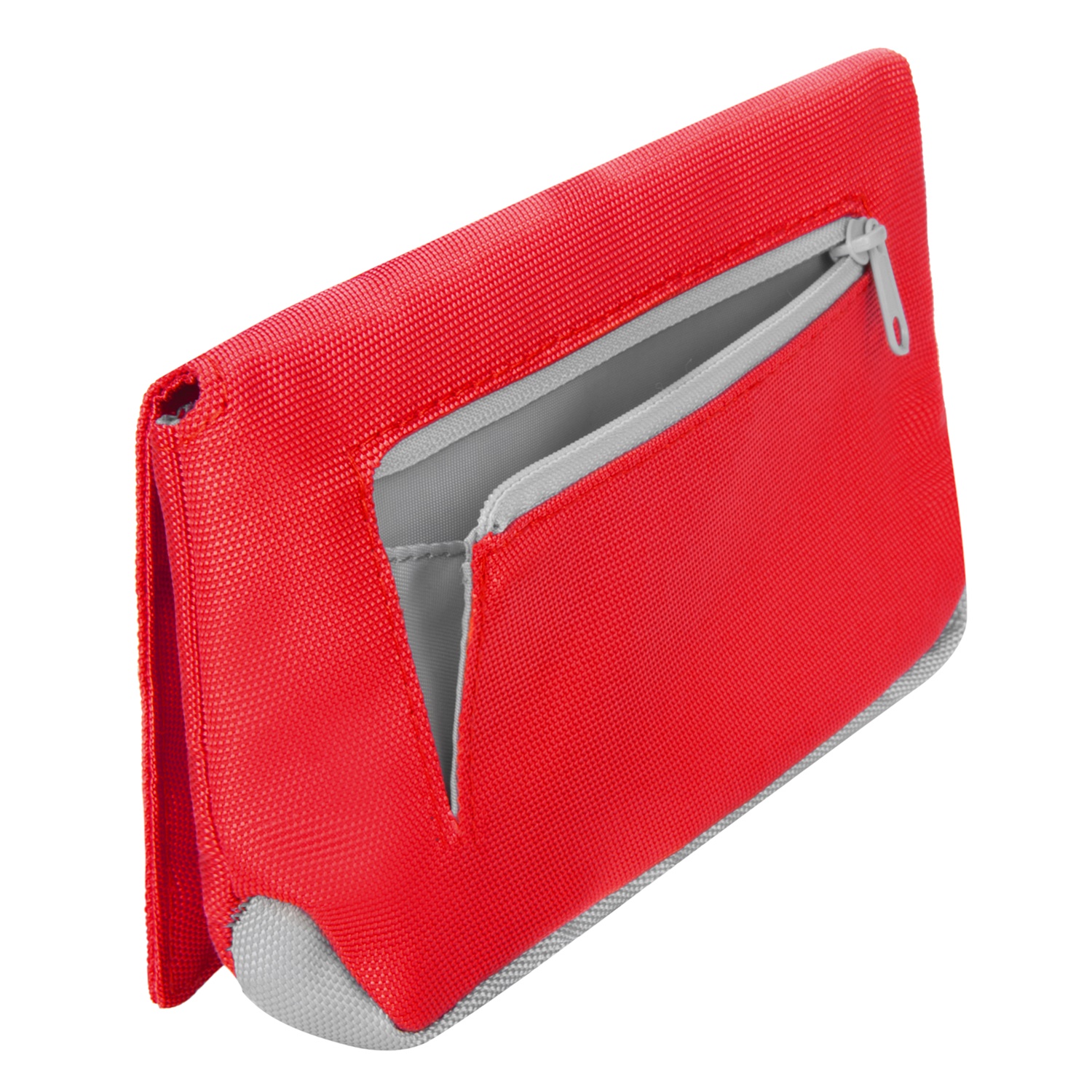 Poly Wallet Case (Red/Grey)                                                              