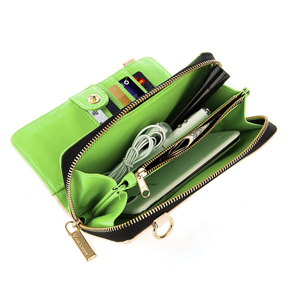 Venice Clutch (Cream/Lime)