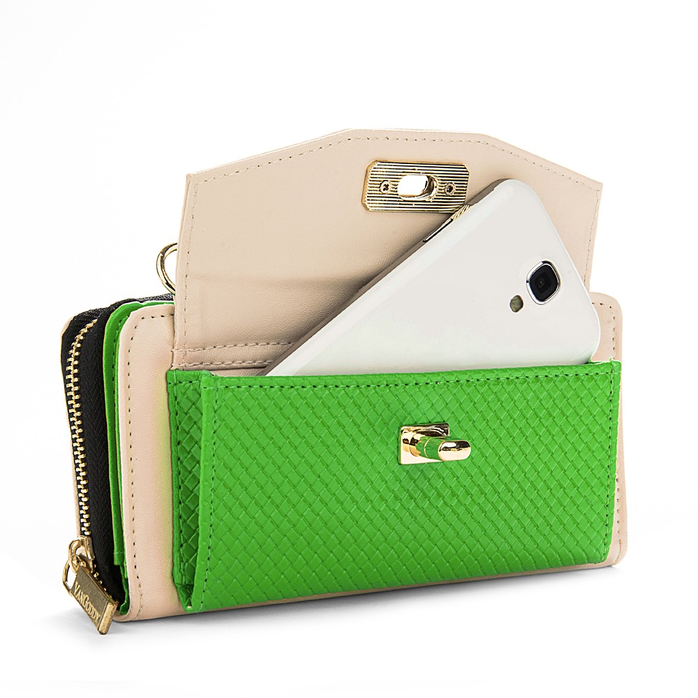 Venice Clutch (Cream/Lime)