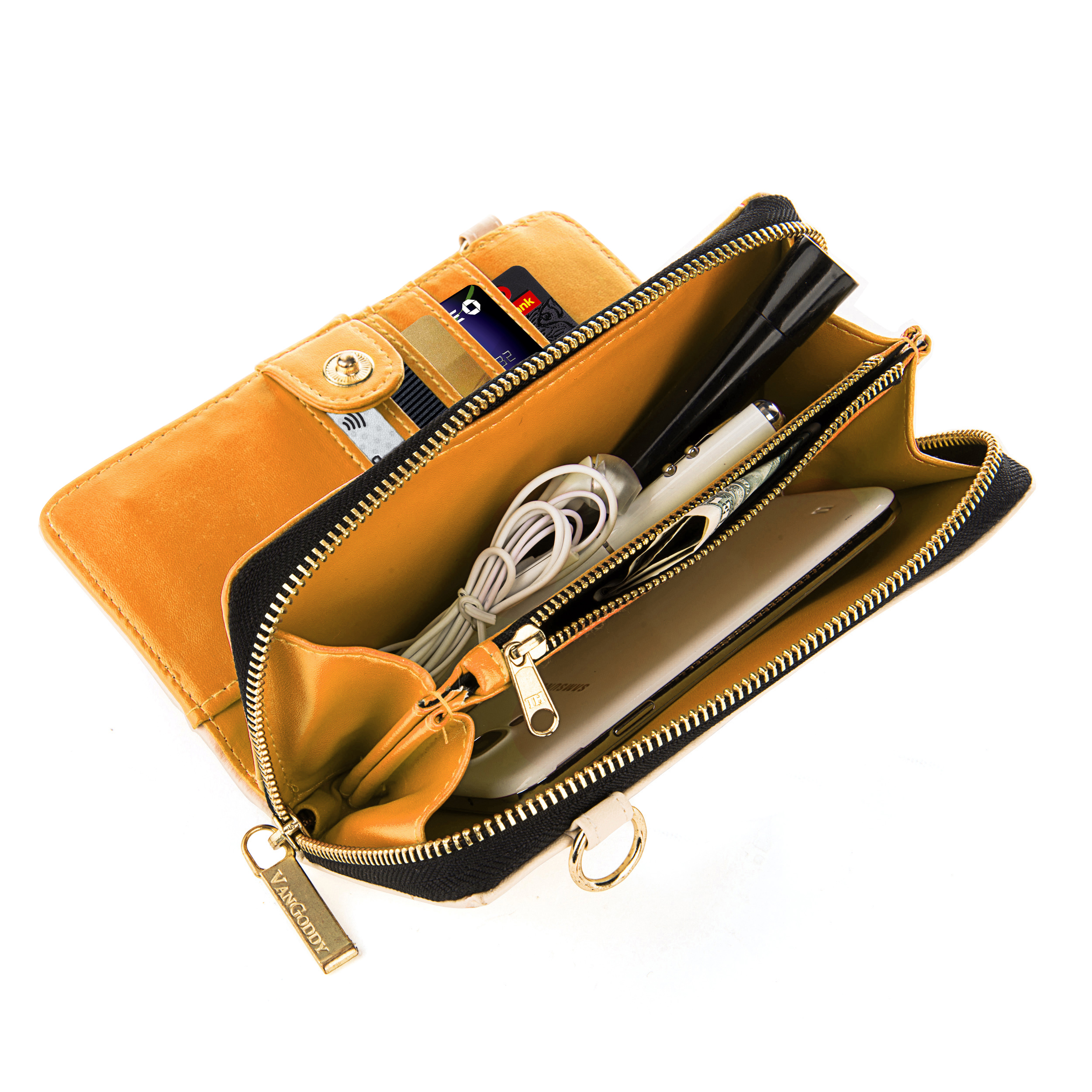 Venice Clutch (Cream/Yellow)