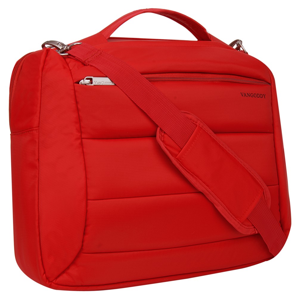 Bonni Two in One Laptop Shoulder Bag Backpack 15.6" (Red)