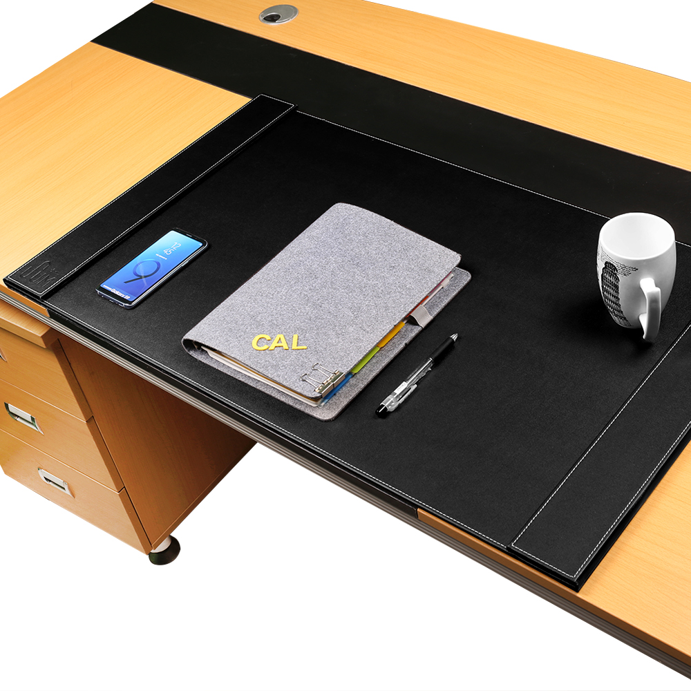 SUM Life Edge Office Desk Pad,34x20 inch, Black