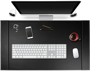 SUM Life Edge Office Desk Pad,34x20 inch, Black