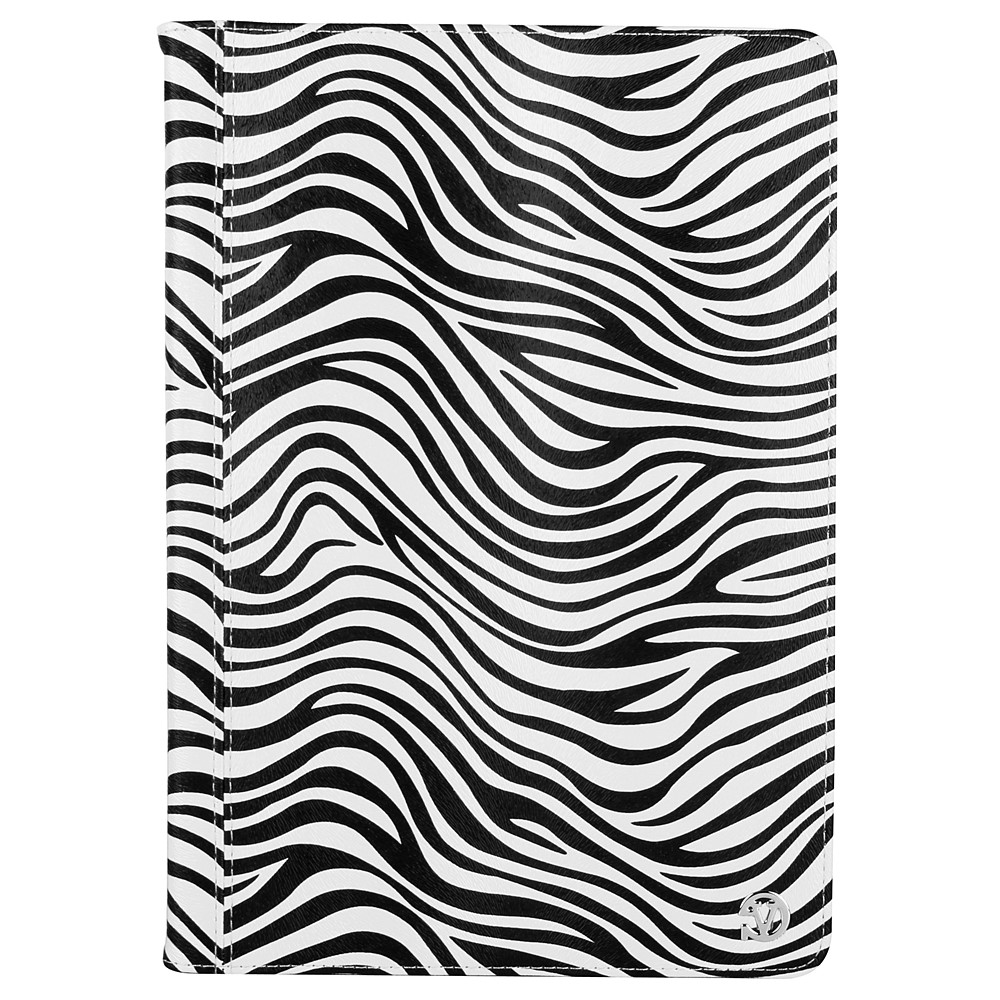 Mary Portfolio Case for Samsung® Galaxy Tab 4 10.1 with Sleep Mode (Black/White Zebra)