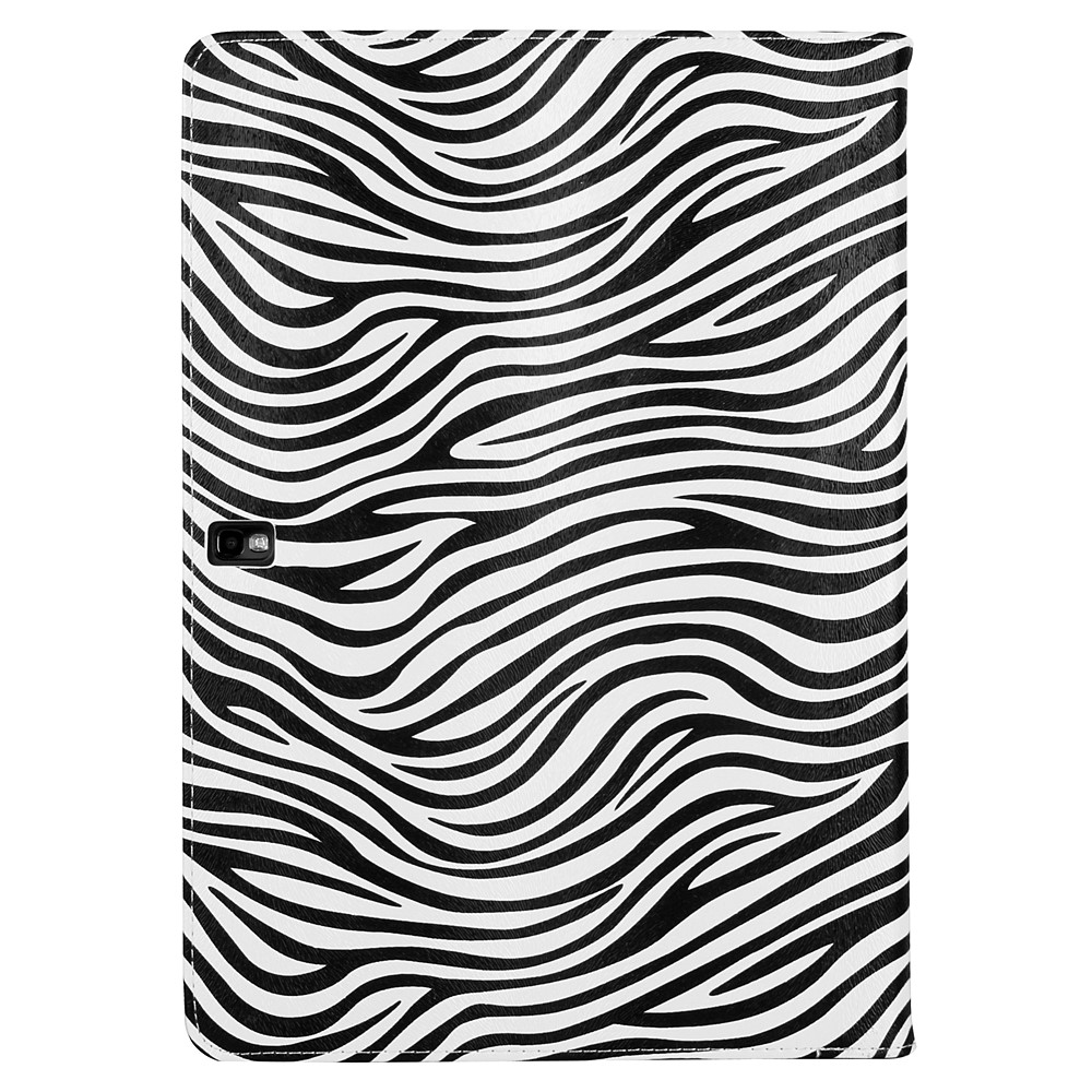 Mary Portfolio Case for Samsung® Galaxy Tab 4 10.1 with Sleep Mode (Black/White Zebra)
