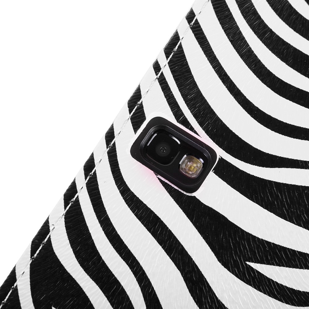 Mary Portfolio Case for Samsung® Galaxy Tab 4 10.1 with Sleep Mode (Black/White Zebra)