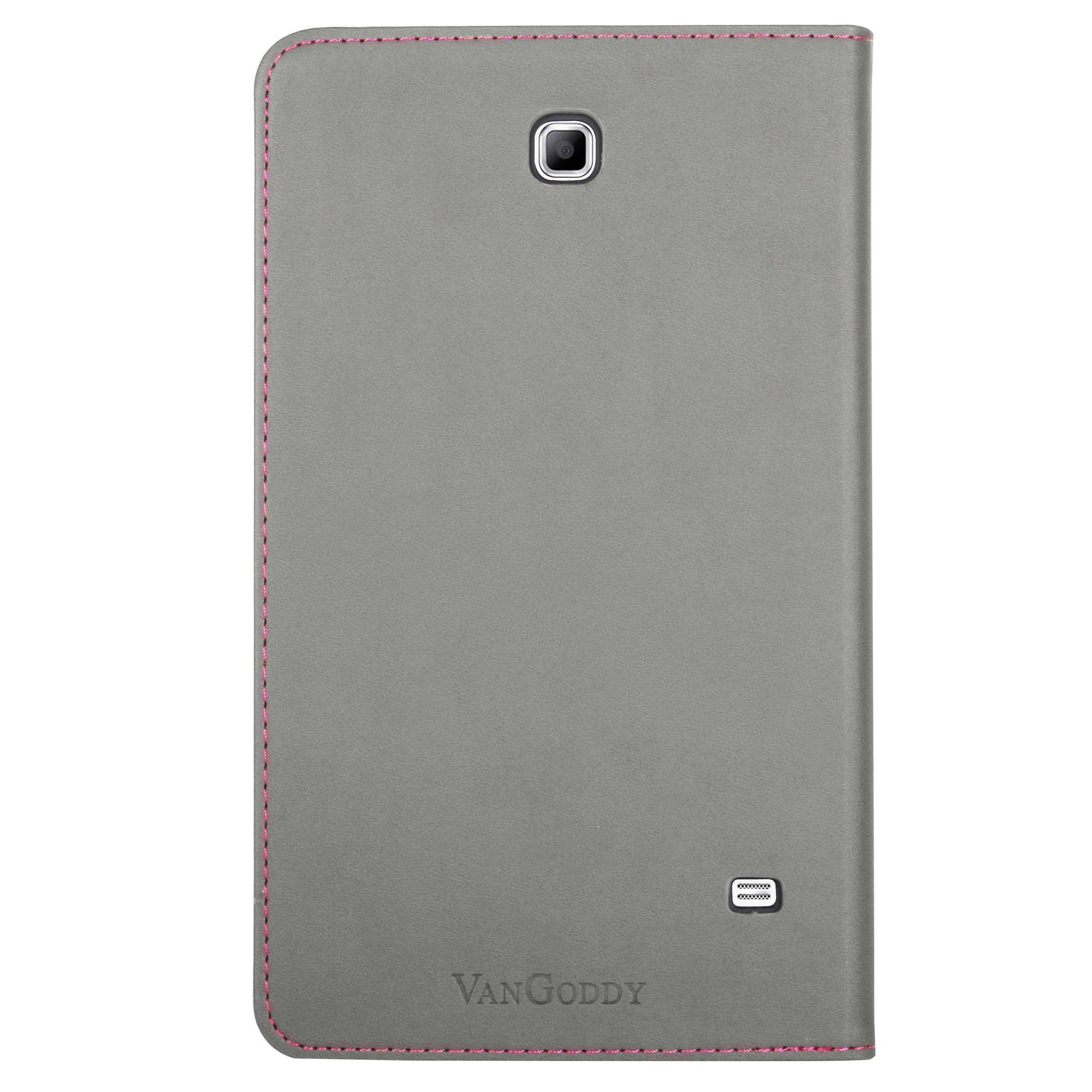 Mary Portfolio Case for Samsung® Galaxy Tab 4 8.0 with Sleep Mode (Pink/Gray) 