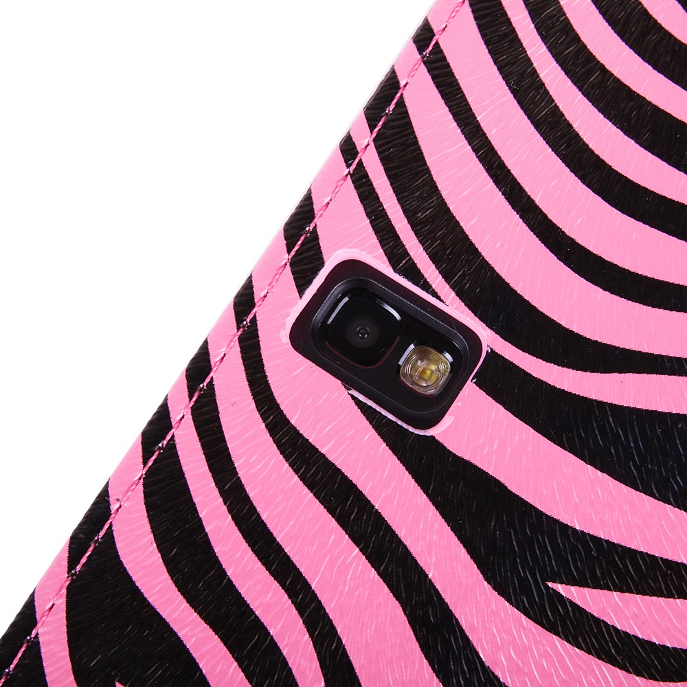 Mary Self Stand Case for Samsung® Galaxy Note Pro 12.2 (Pink/Black Zebra) 