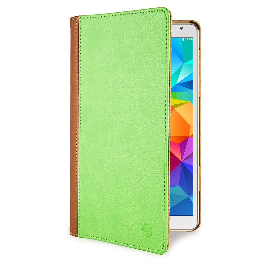 Mary Portfolio Case for Samsung® Galaxy Tab 4 8.0 with Sleep Mode (Green/Brown) 
