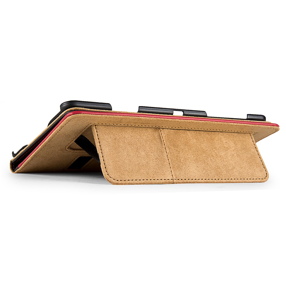 Mary Portfolio Case for Samsung® Galaxy Tab 4 8.0 with Sleep Mode (Black/Red) 