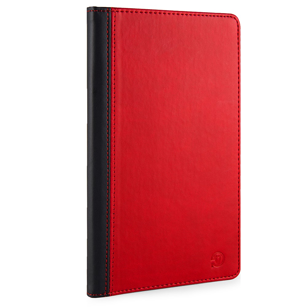 Mary Portfolio Case for Samsung® Galaxy Tab 4 8.0 with Sleep Mode (Black/Red) 
