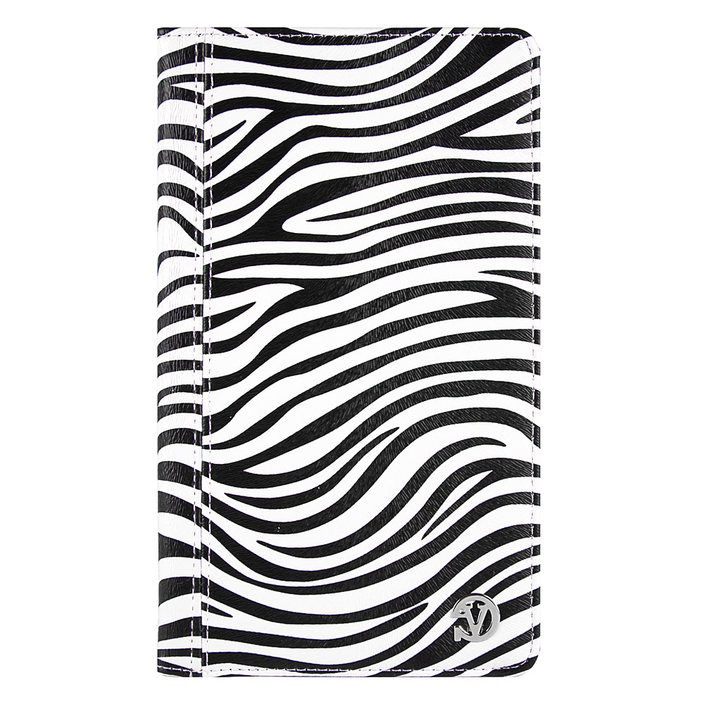 Mary Portfolio Case for Samsung® Galaxy Tab 4 8.0 with Sleep Mode (Black/White Zebra) 