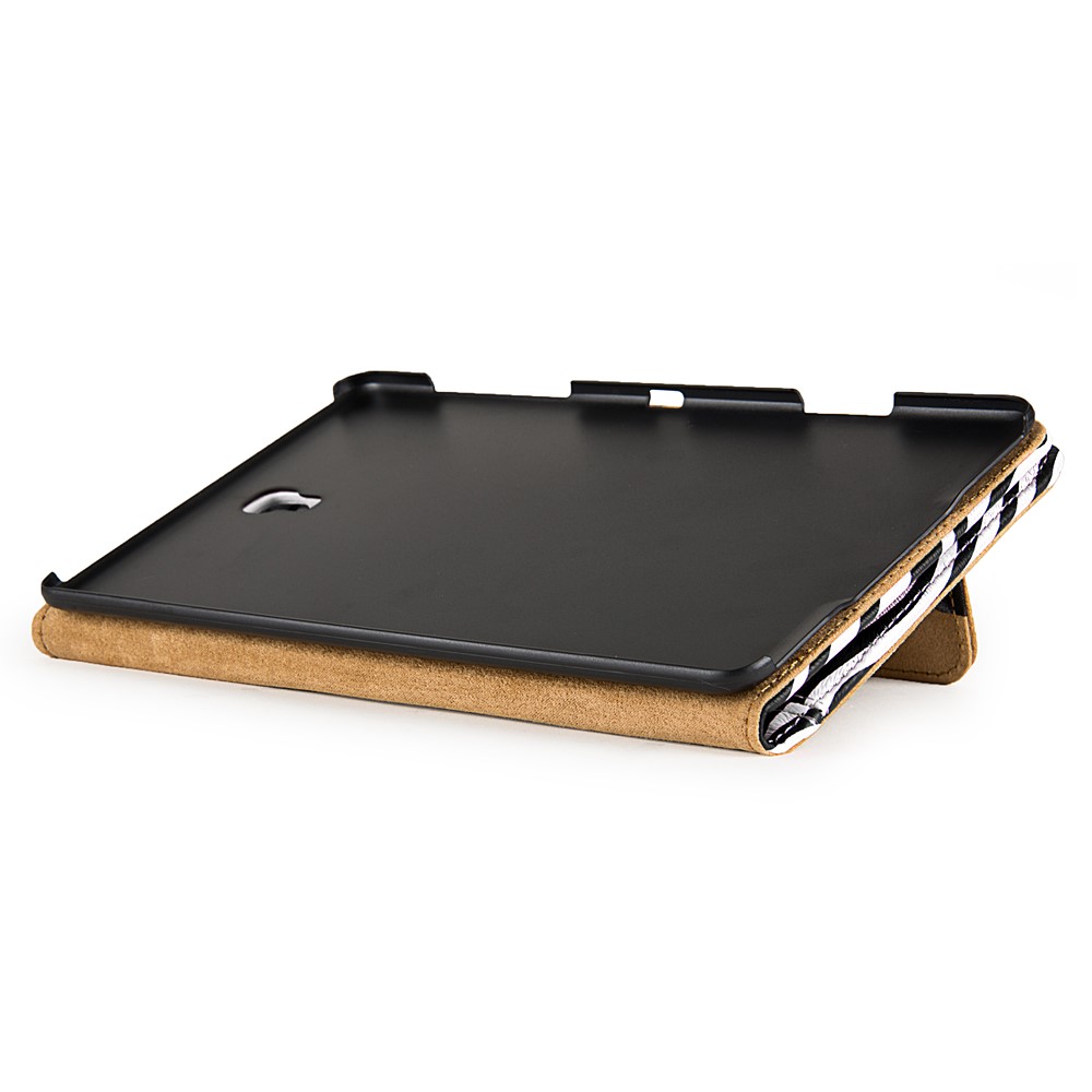 Mary Portfolio Case for Samsung® Galaxy Tab 4 8.0 with Sleep Mode (Black/White Zebra) 