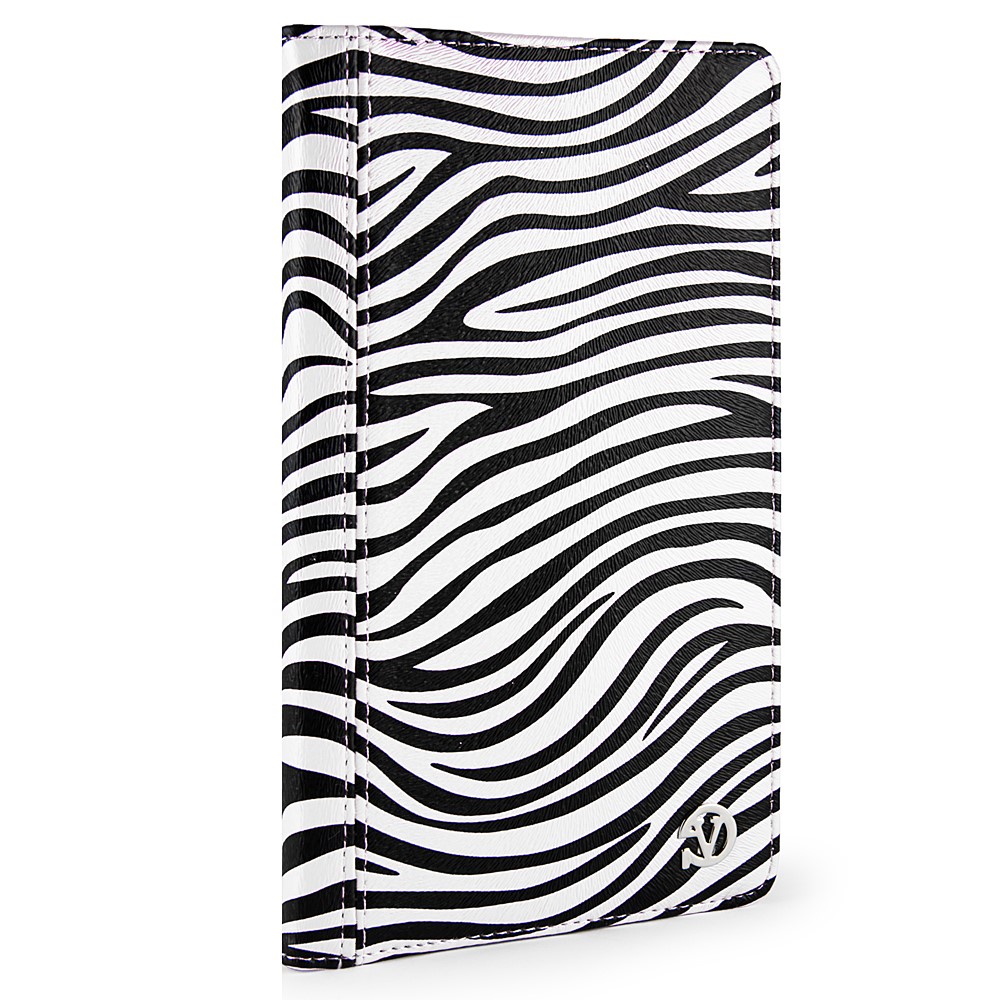 Mary Portfolio Case for Samsung® Galaxy Tab 4 8.0 with Sleep Mode (Black/White Zebra) 