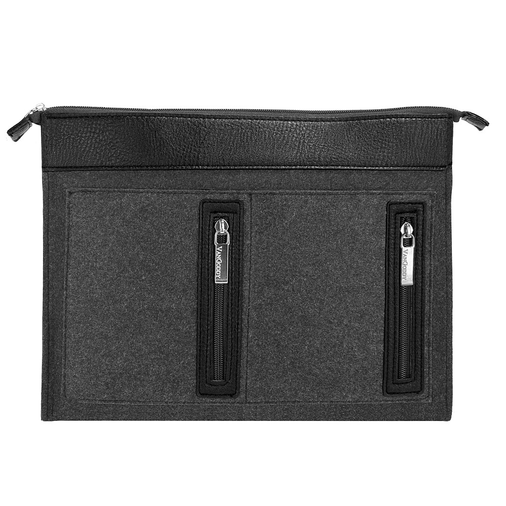 Exo Woolen Felt Laptop Sleeve w/Black Trim 12"            