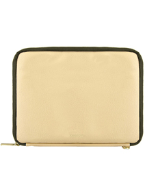 Irista 7" Tablet Sleeve  (Tan/Olive Green) 