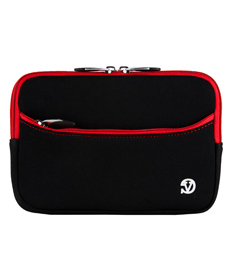 Tablet Neoprene Sleeve 7" (Black/Red Trim) 