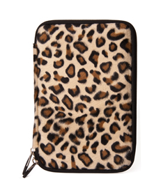 Leopard Faux Fur Hard Cube 
