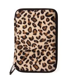 Leopard Faux Fur Hard Cube 