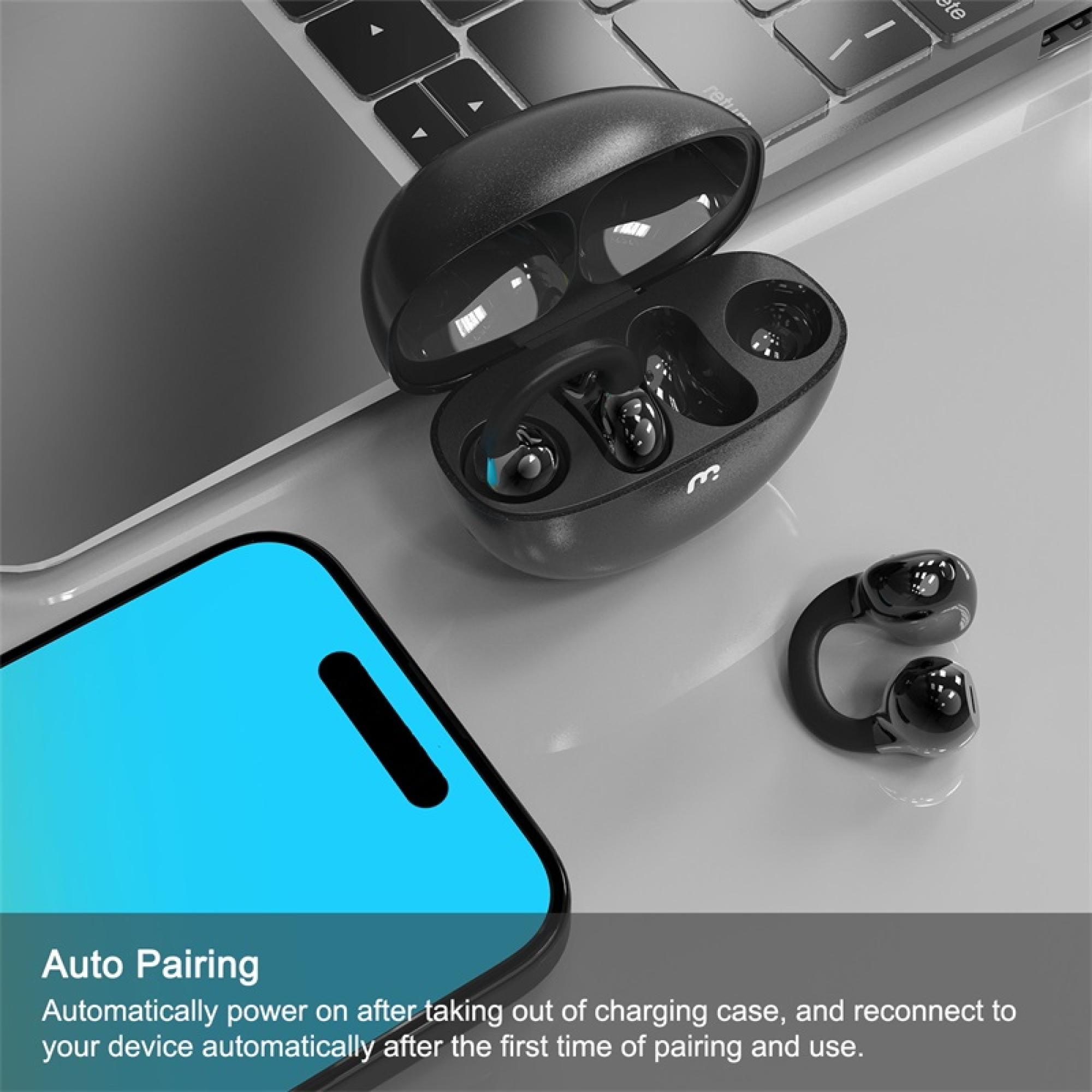 MyBat Pro Clip Open-Ear Earbuds - Gray