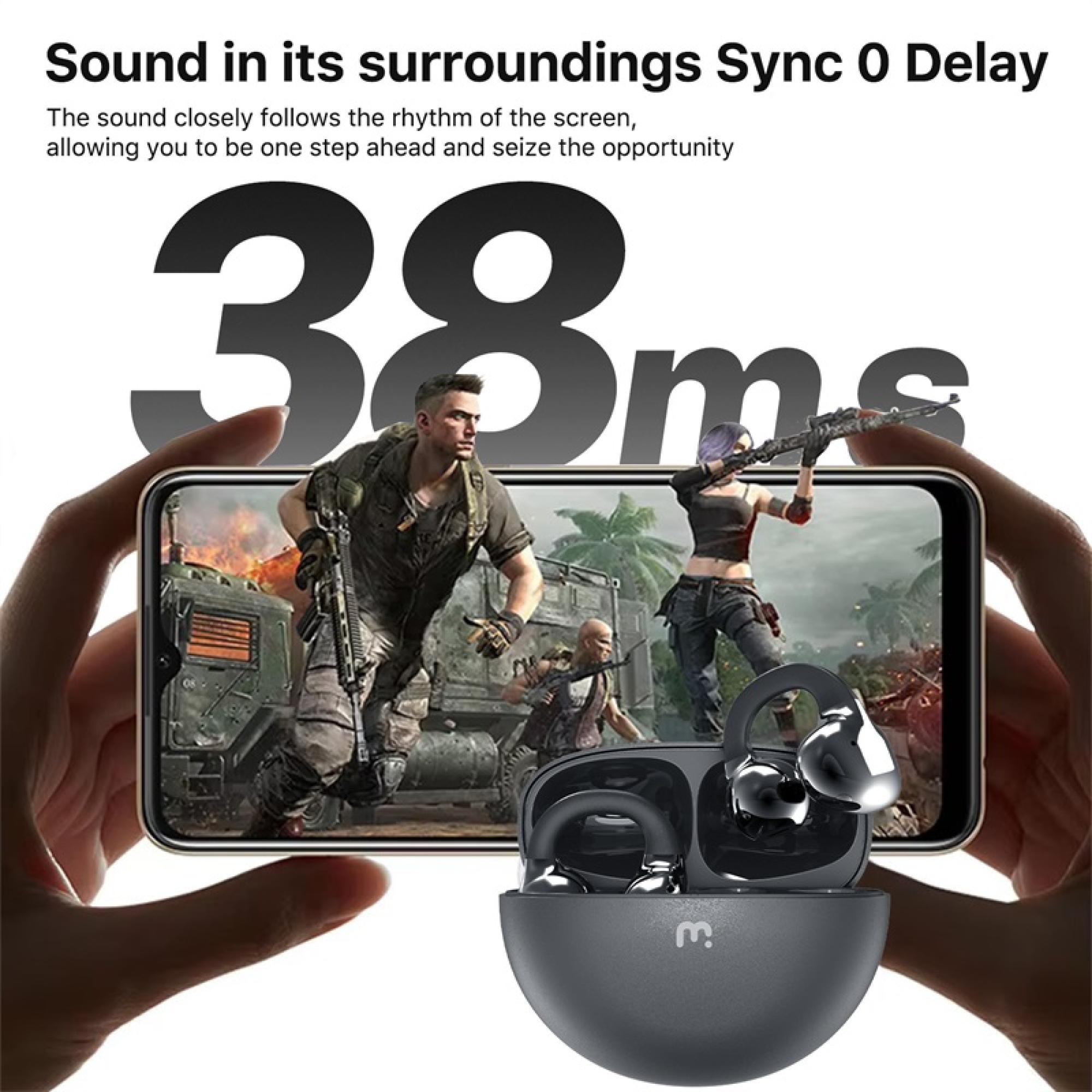 MyBat Pro Clip Open-Ear Earbuds - Gray