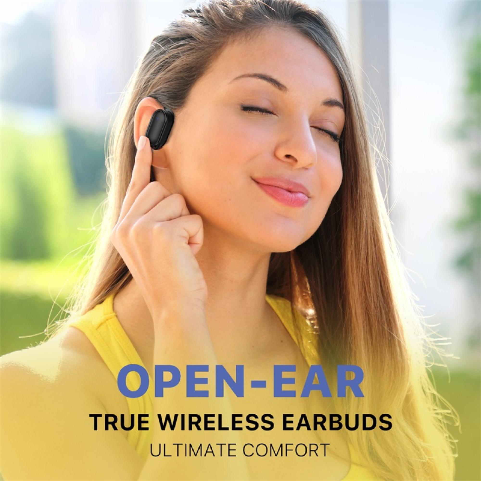 echelon RoundSound Open-Ear True Wireless Earbuds - Black