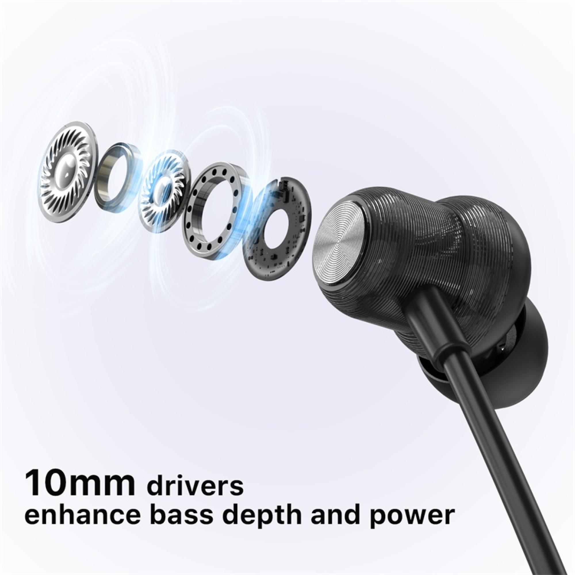 echelon FitFlex Neckband Bluetooth Earbuds - Black