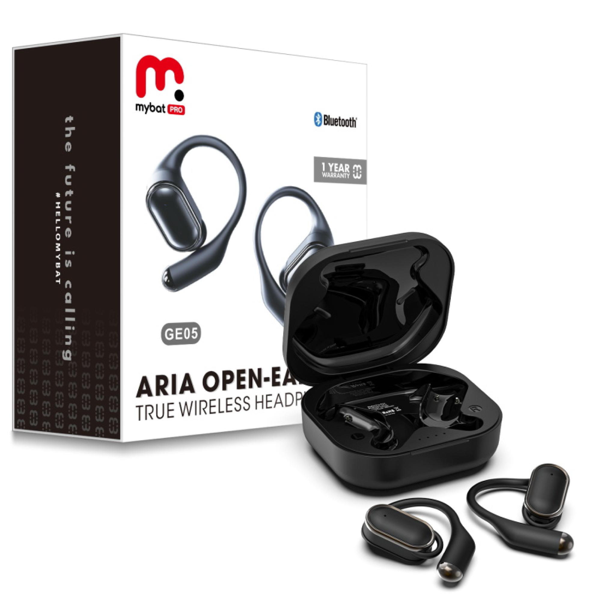 MyBat Pro Aria Open-Ear True Wireless Headphones - Black
