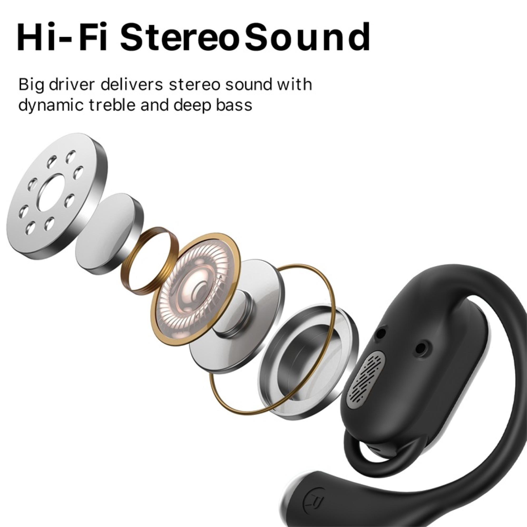 MyBat Pro Aria Open-Ear True Wireless Headphones - Black