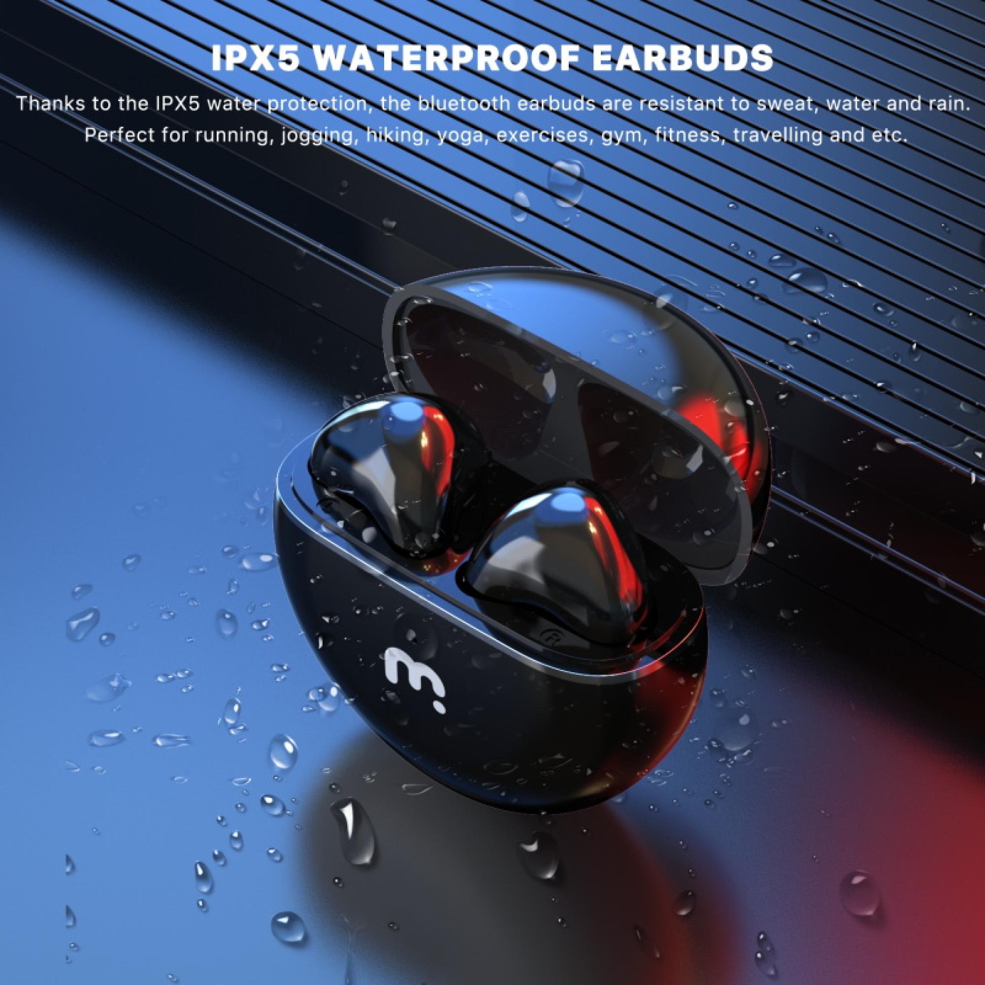 MyBat Pro Orbit True Wireless Earbuds with Charging Case - Black