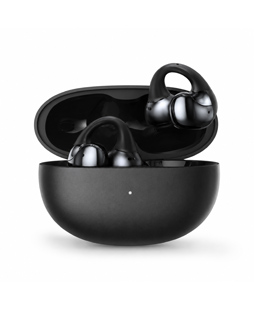 Clip Open-Ear Wireless Earbuds with Charging Case, IPX5 Water-Resistant, Black