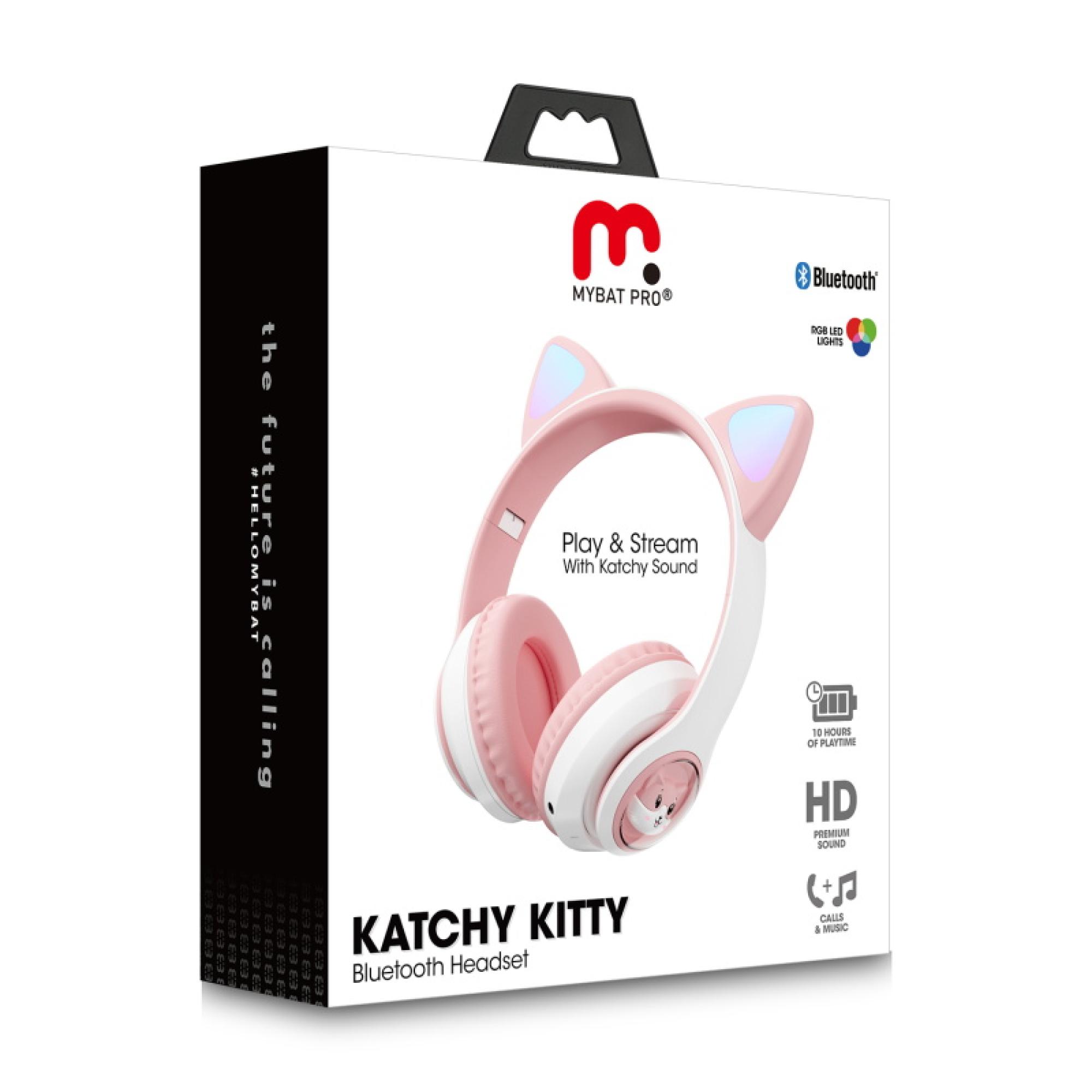 MyBat Pro Katchy Kitty Bluetooth Headset - Pink