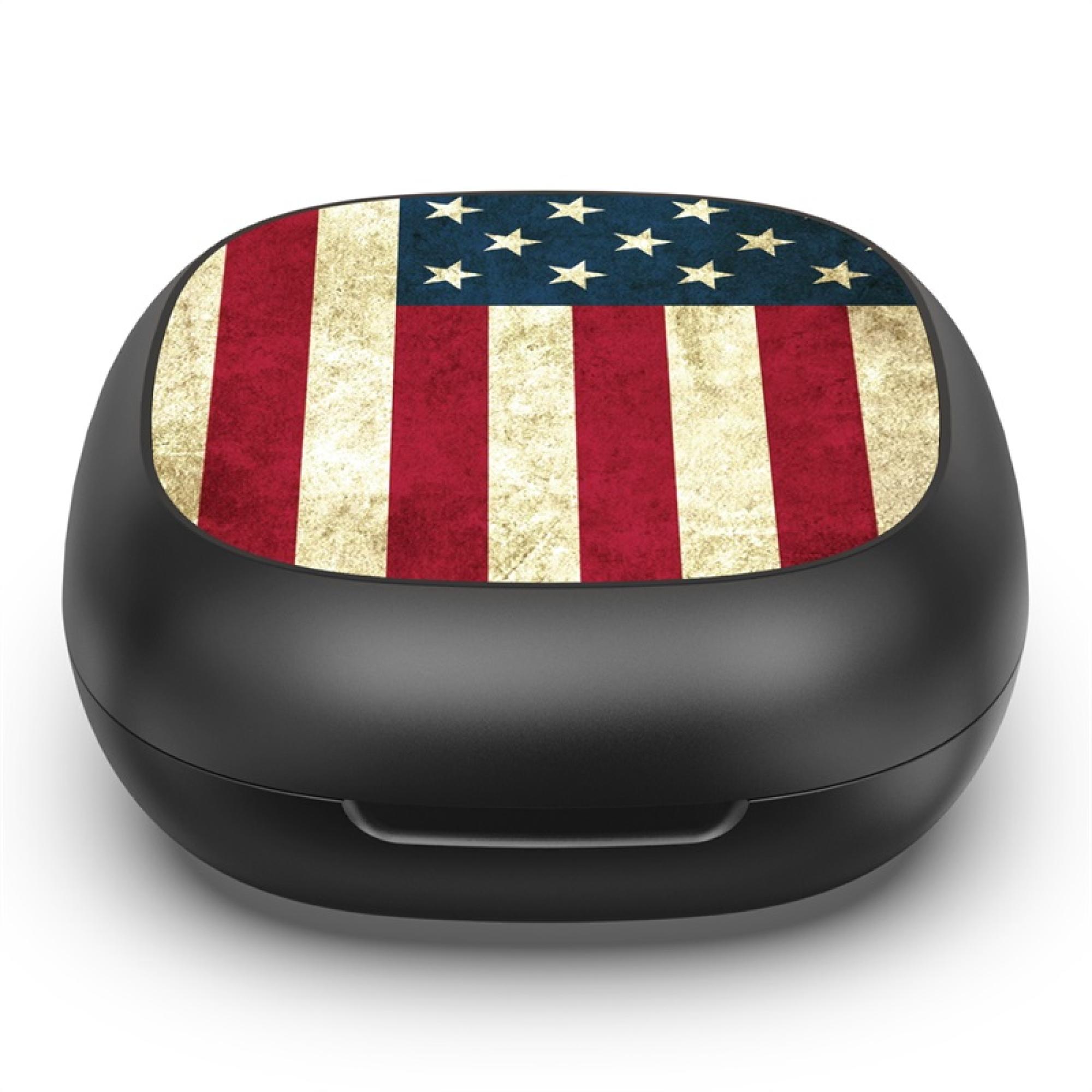 MyBat Design Lab Open-Ear Earbuds - Black - American Flag