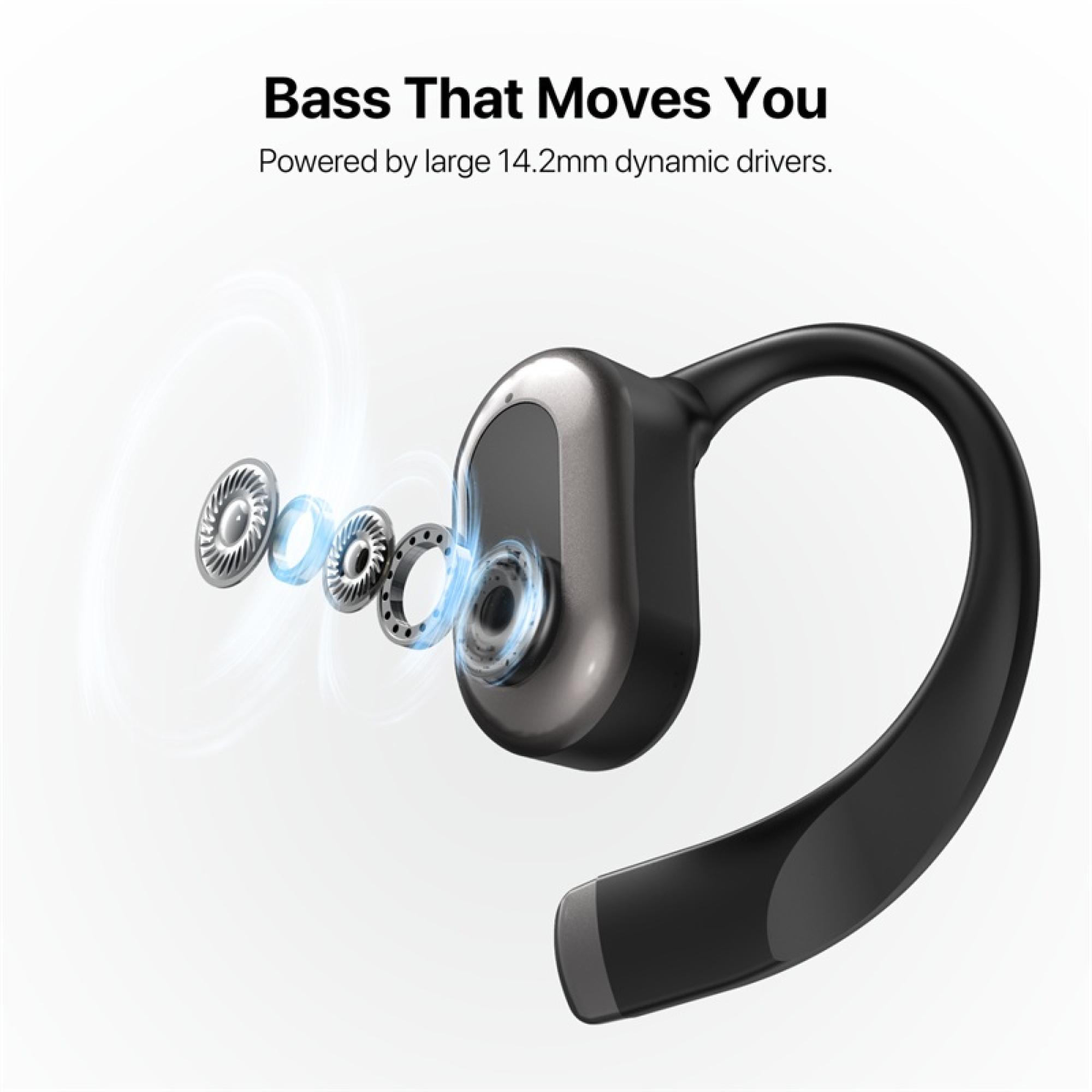 MyBat Design Lab Open-Ear Earbuds - Black - American Flag