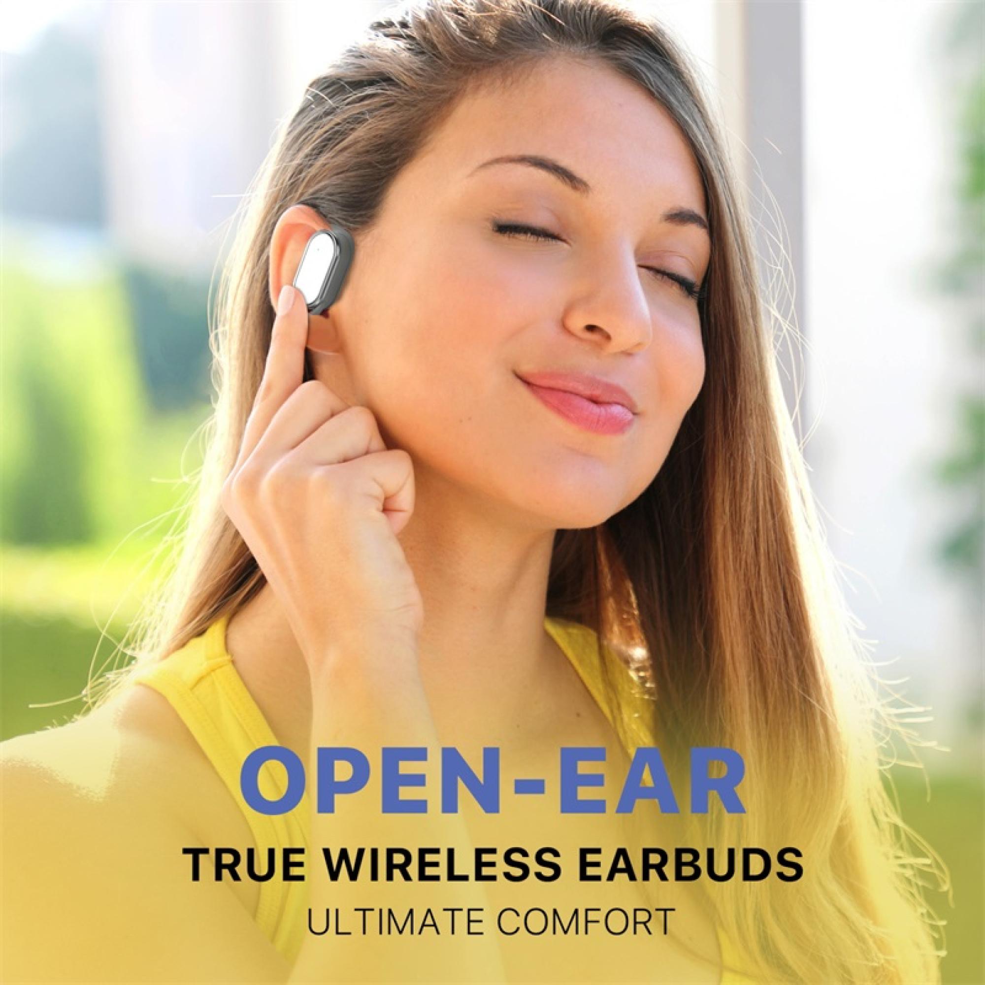 echelon RoundSound Open-Ear True Wireless Earbuds - White