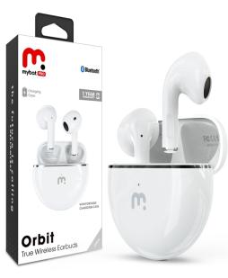 MyBat Pro Orbit True Wireless Earbuds with Charging Case - White