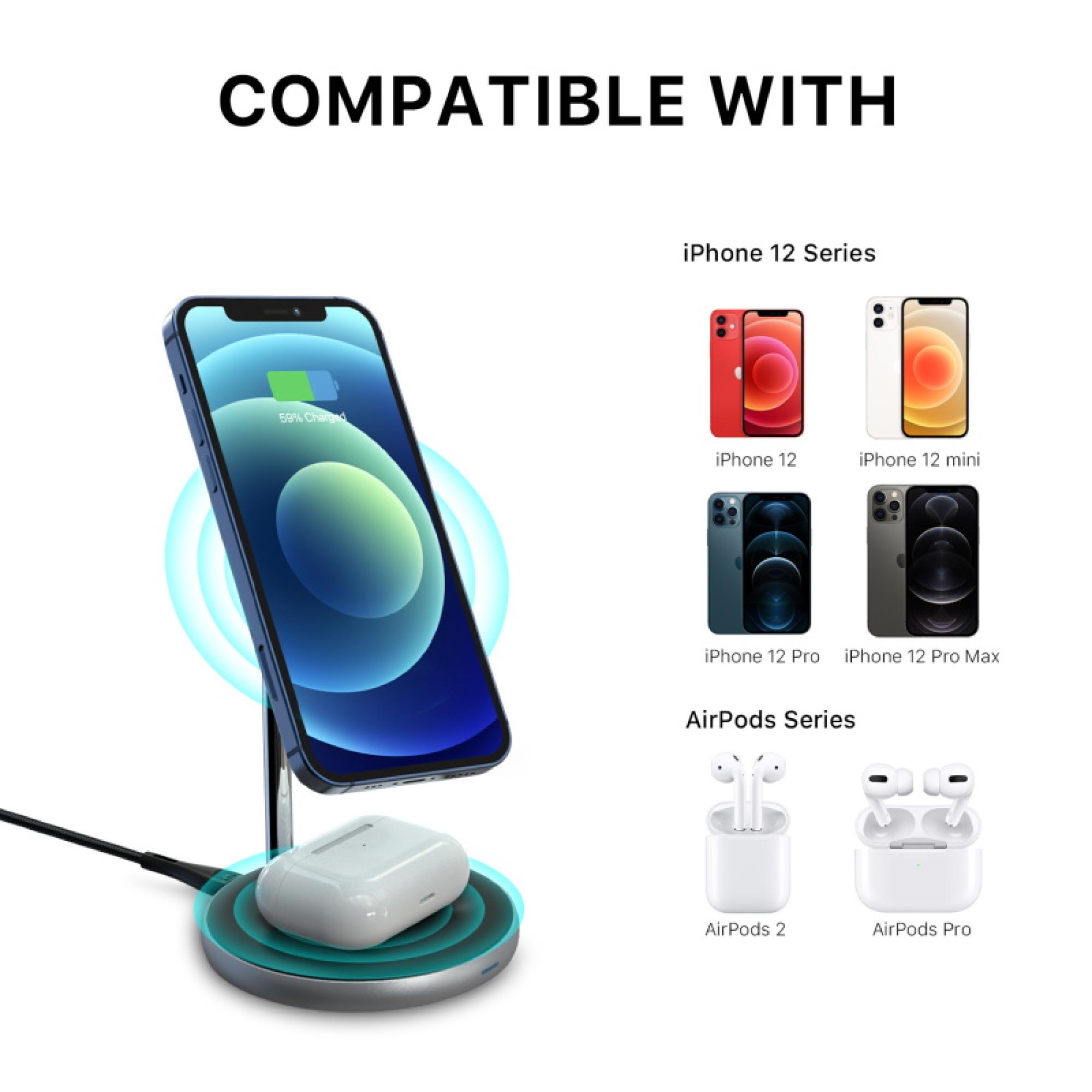 MyBat Pro 2-in-1 MagSafe Charging Stand