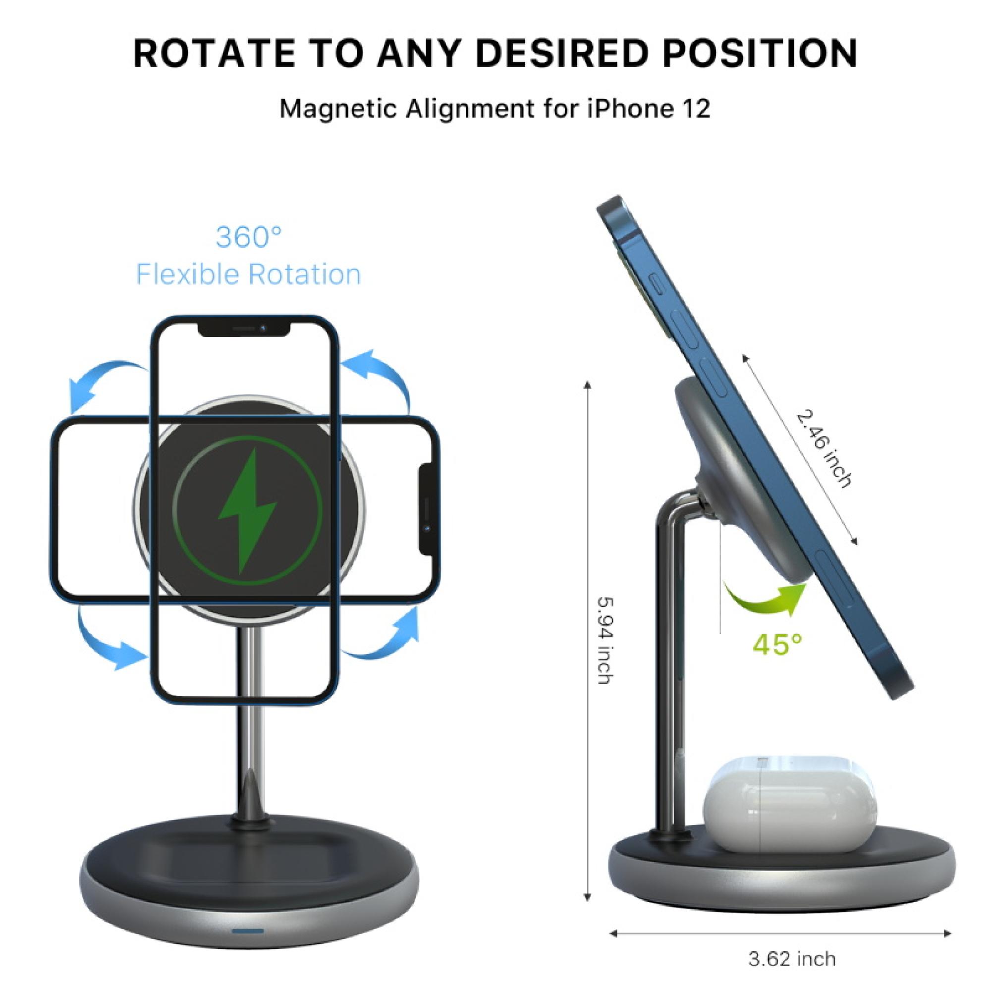 MyBat Pro 2-in-1 MagSafe Charging Stand