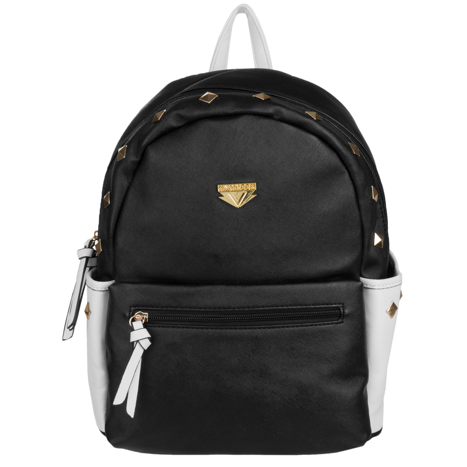 Mini Rivets PU Leather Backpack (Black)