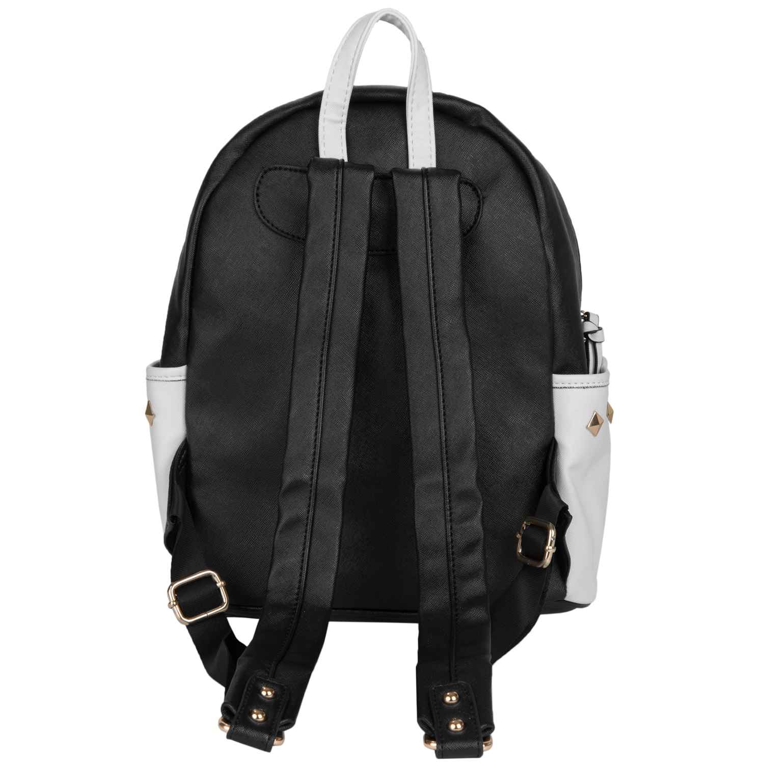 Mini Rivets PU Leather Backpack (Black)