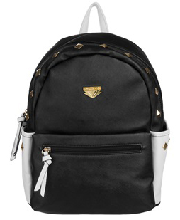 Mini Rivets PU Leather Backpack (Black)