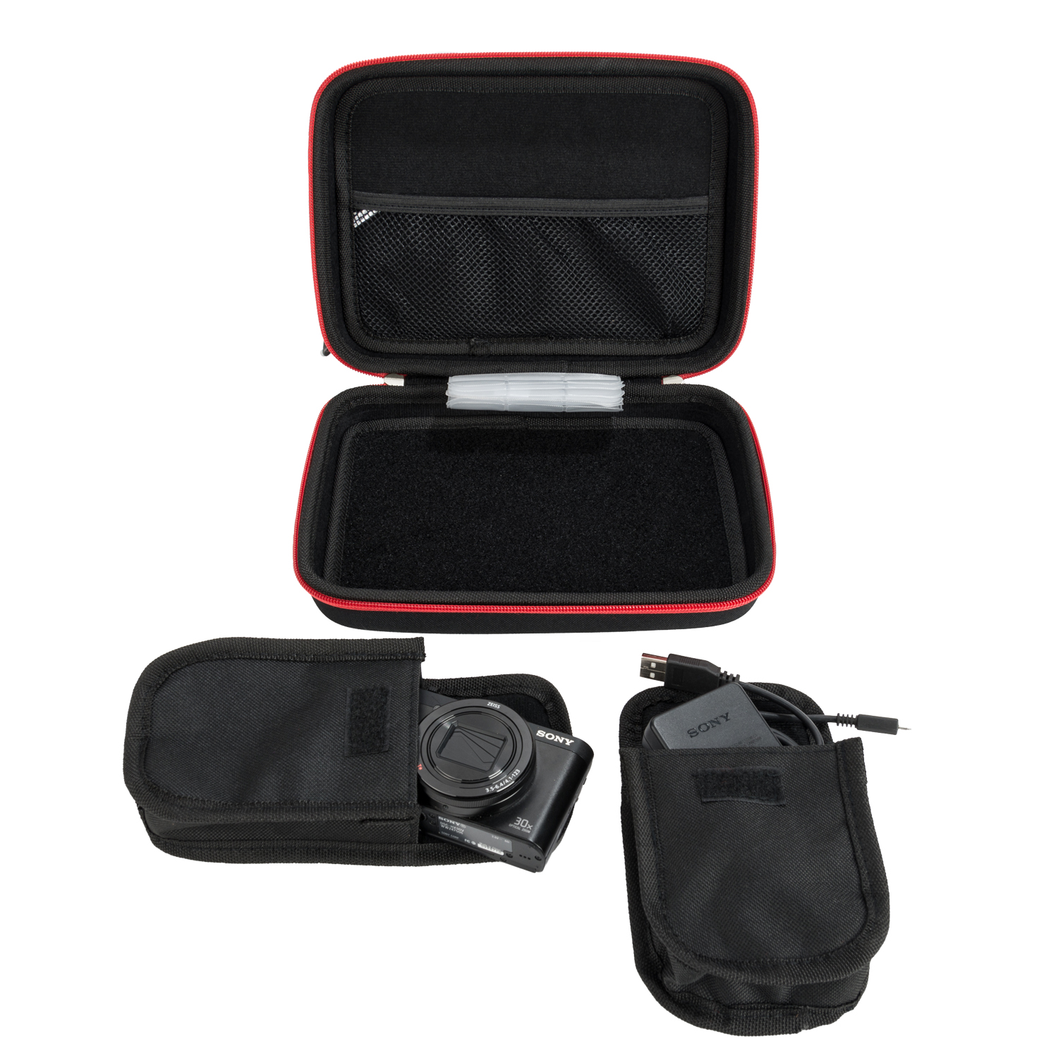 Black with Red Trim Harlin Case