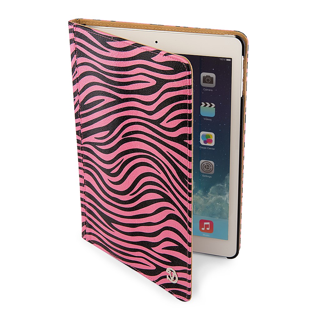 Mary Case for iPad Air with Sleep Mode (Pink/Black Zebra) 