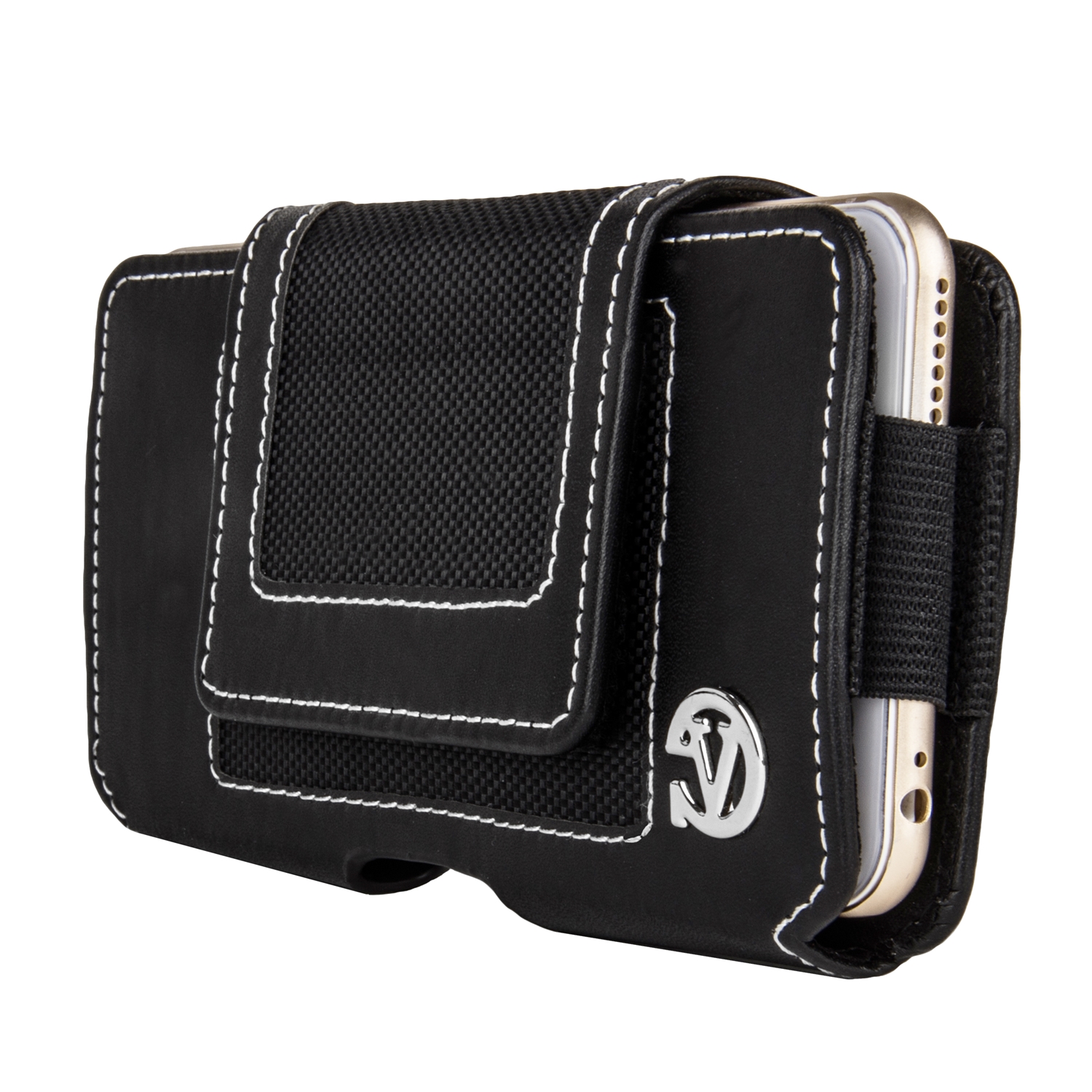 Nylon Velcro Pouch with Belt Clip (XL)