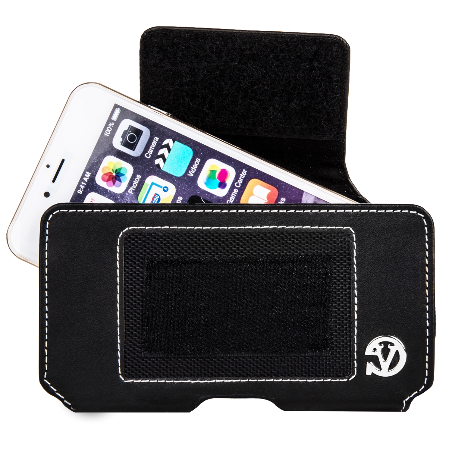 Nylon Velcro Pouch with Belt Clip (XL)