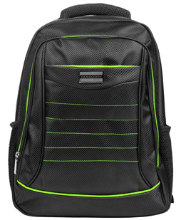 Bravo Laptop Backpack 15" Black Green Bravo Laptop Backpack 15" Black Green